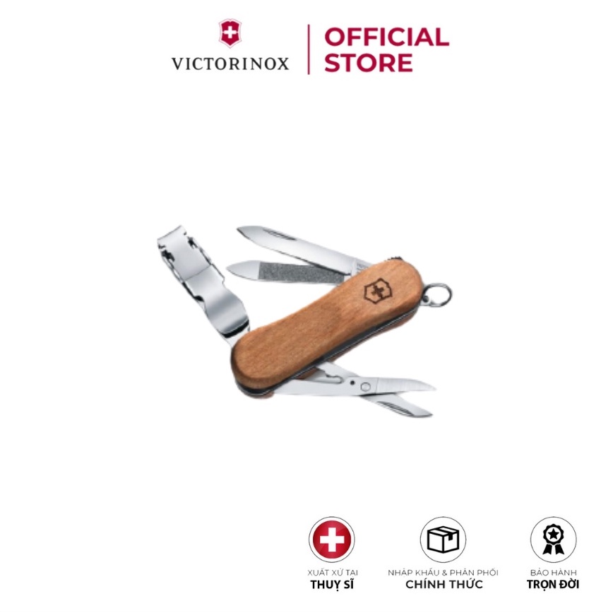 Dao đa năng VICTORINOX Nail Clip Wood 580 (65 mm) 0.6461.63