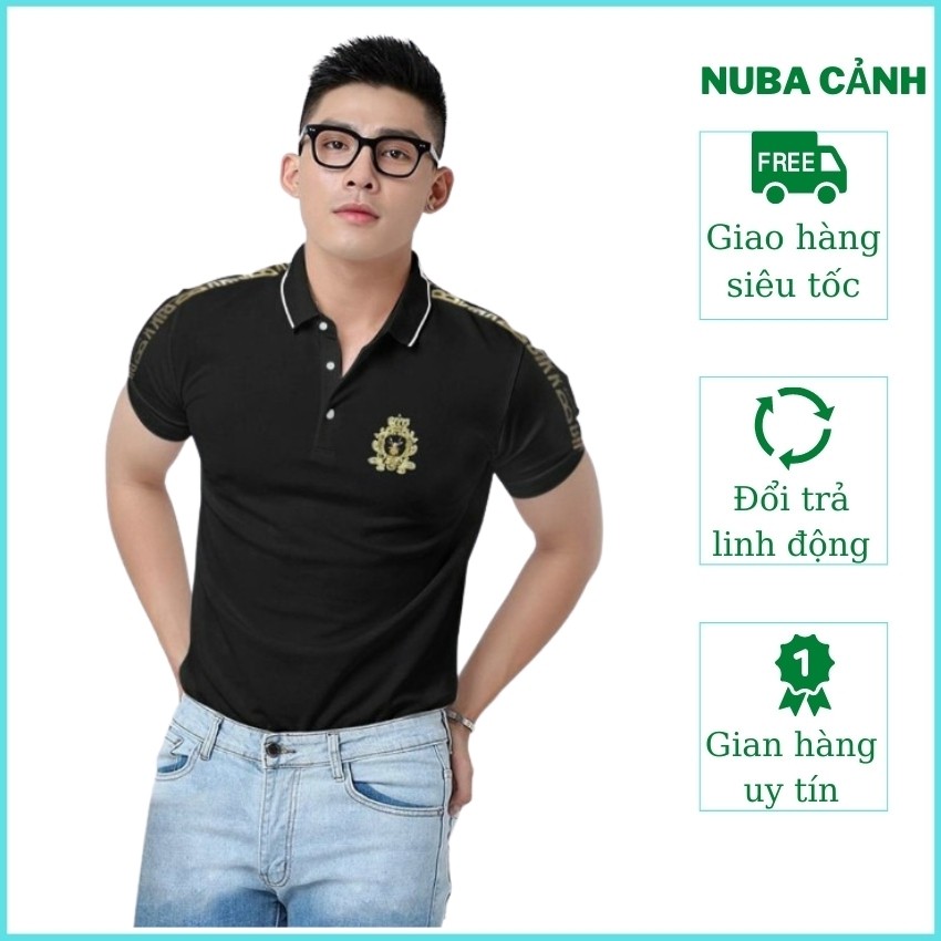 Áo thun nam cổ bẻ chất vải cotton thấm hút mồ hôi taka 55