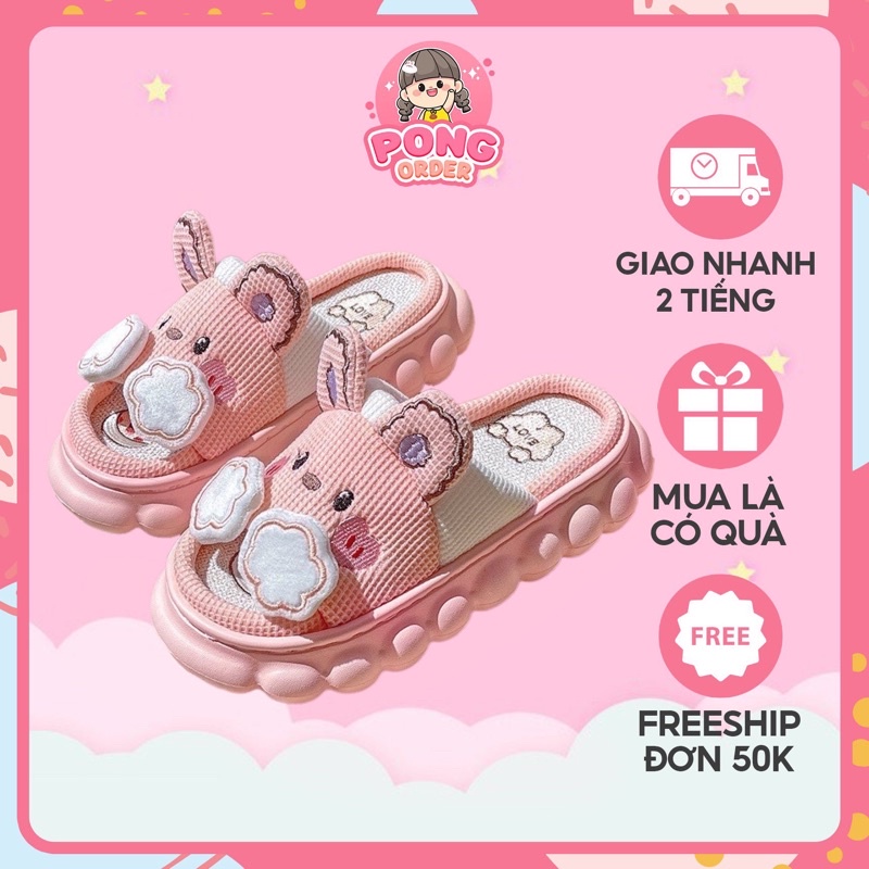(Sẵn)Dép Đi Trong Nhà Đế Mềm Chống Trượt Họa Tiết Pikachu Hoạt Hình Dễ Thương Cho Nữ