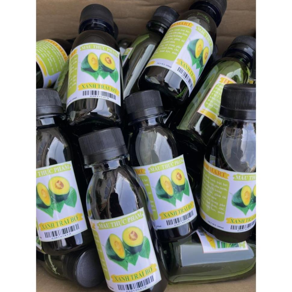100ml Màu Thực Phẩm Xanh Trái Bơ, Chuẩn màu, nấu chè, làm bánh