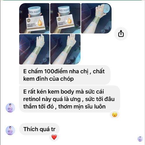 Kem Body Retinol Thượng Hạng - Thanh Nhi Nicos 200Gram