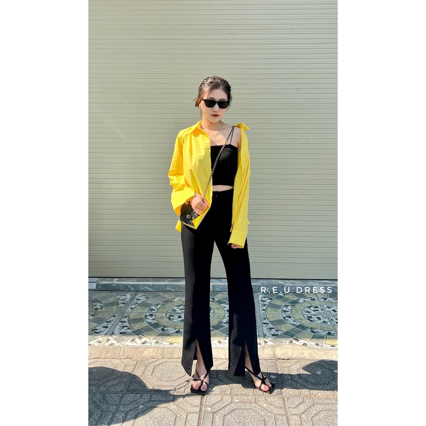 [Mã SKAMFSW175 giảm 10K đơn 50K] Áo sơ mi thô đuôi tôm - Màu trơn | BigBuy360 - bigbuy360.vn