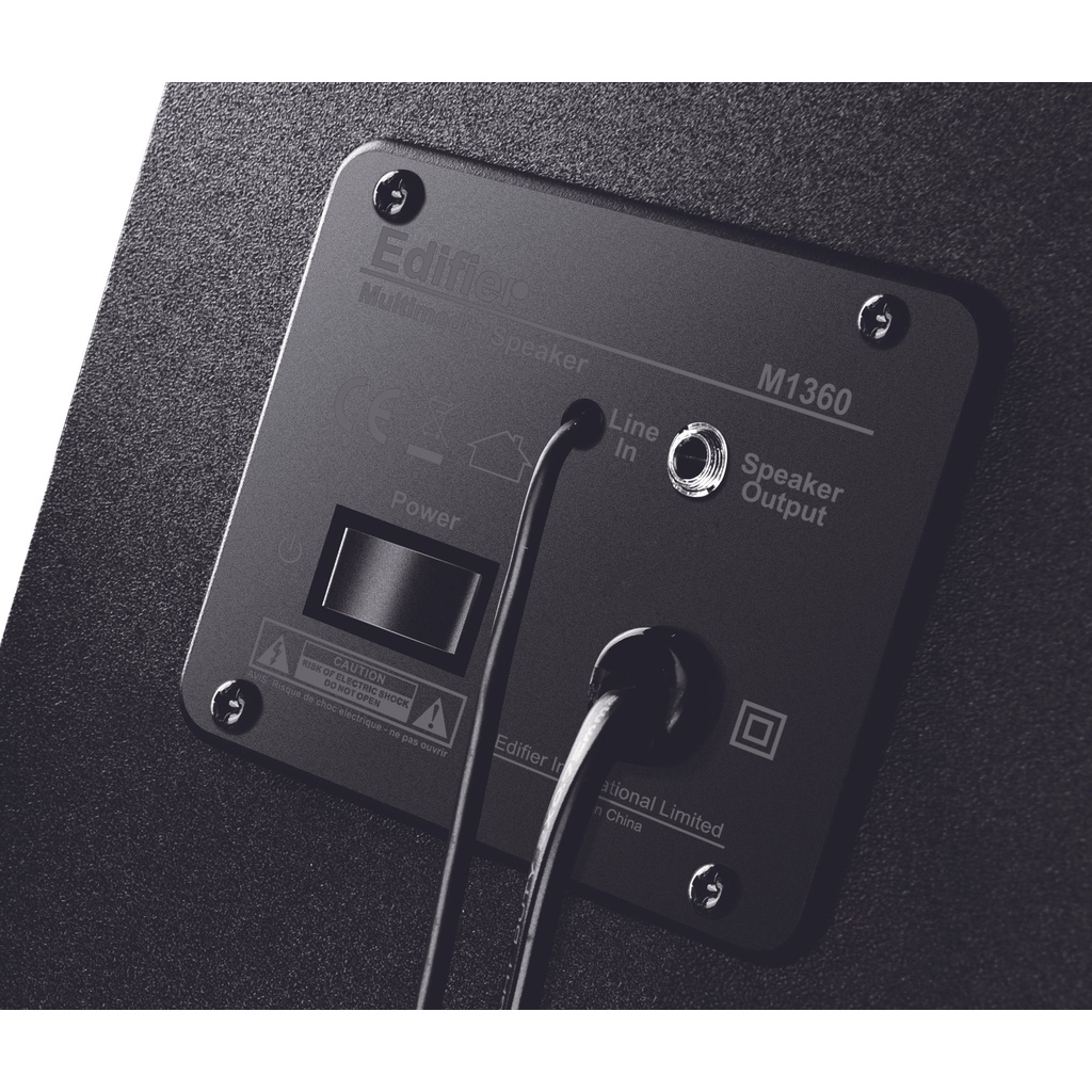 Bộ loa 2.1 vi tính EDIFIER M1360 Có bảng điều khiên rời - Âm thanh sắc nét - Vỏ gỗ MDF chống dội âm - Hàng chính hãng