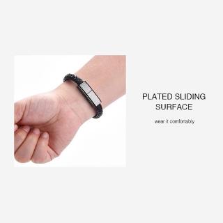 [GB.TECH] Leather Micro USB / Type-C / Lightning Bracelet Data Sync Cord Charging Cable for IOS Android