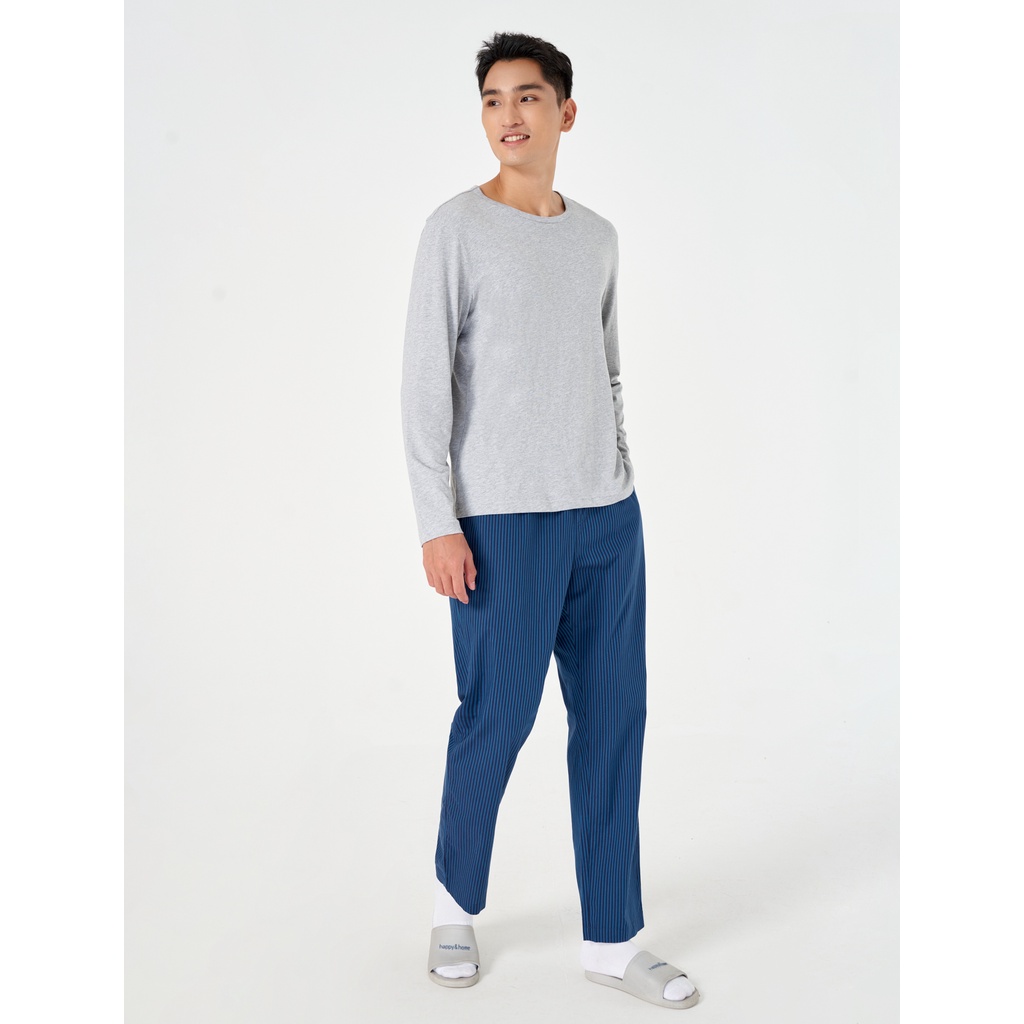 Bộ quần áo nam CANIFA dài tay chất cotton dáng suông cơ bản - 8LS21W003