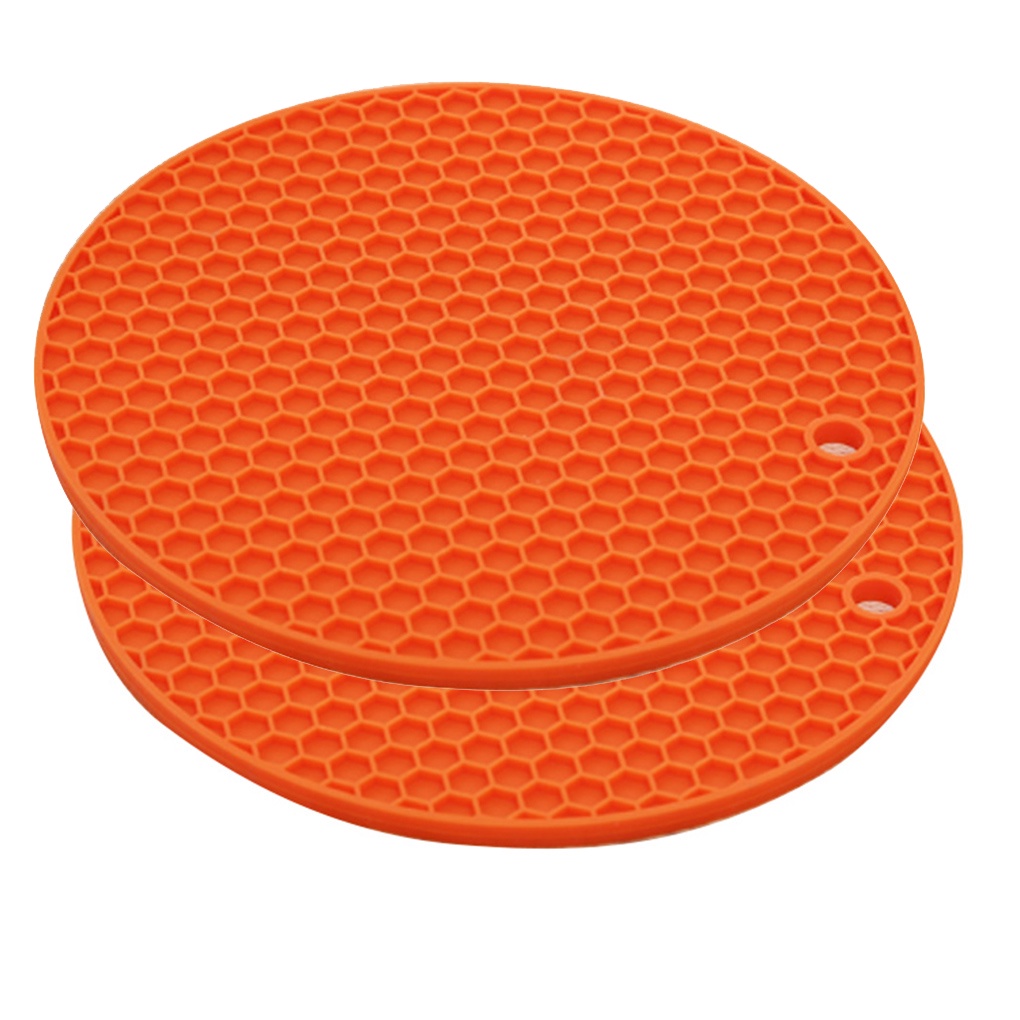 [CHOO] Silicone Honeycomb Placemat Table Heat Resistant Mat Cup Anti-Slip Coaster Cushion Round Pad