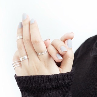 Nhẫn bạc 925 tết xoắn
