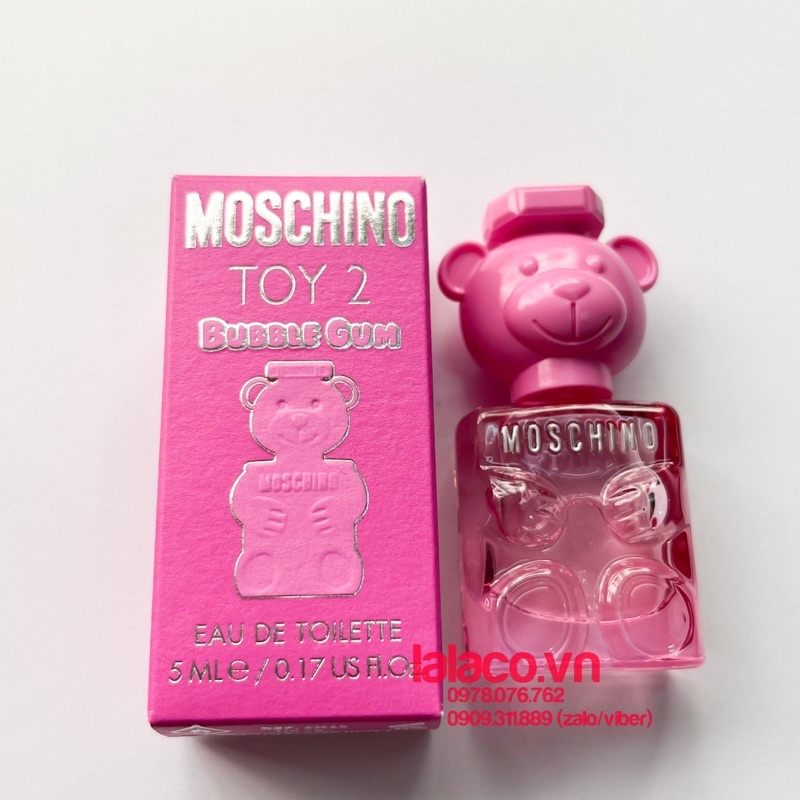Nước Hoa Nữ Moschino Toy 2 Bubble Gum - gấu hồng