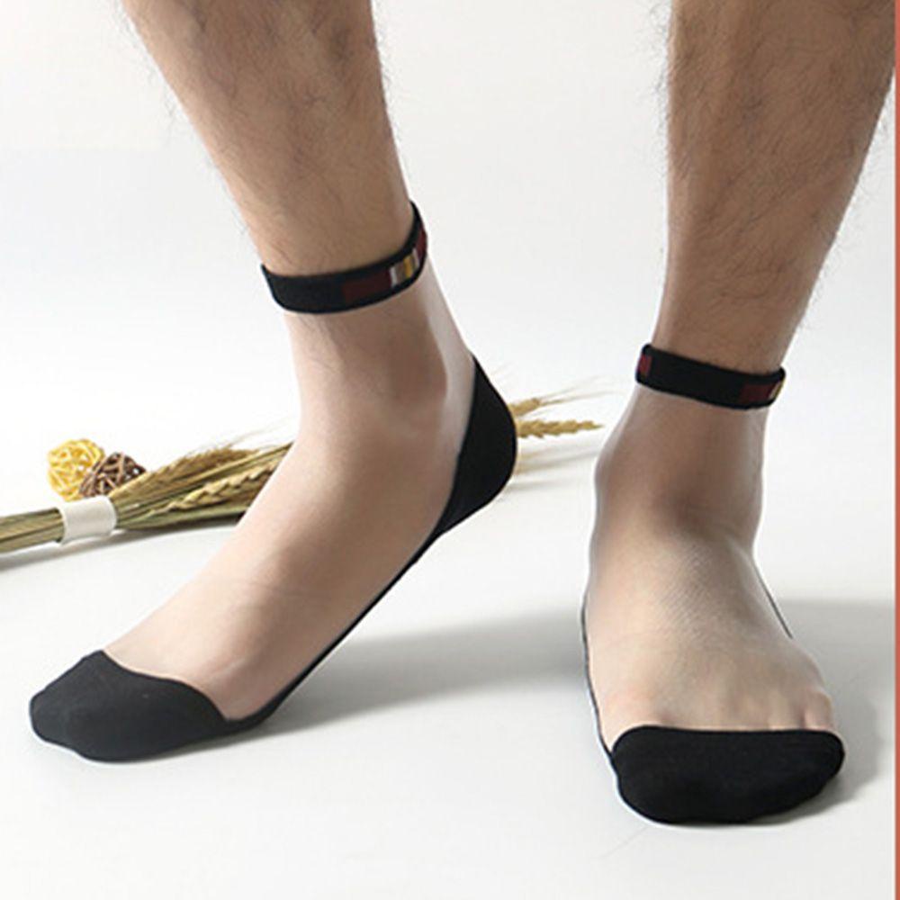 MIQUEL Tất Cotton Lụa Trong Suốt Chống Trượt Thời Trang Mùa Hè Dành Cho Nam