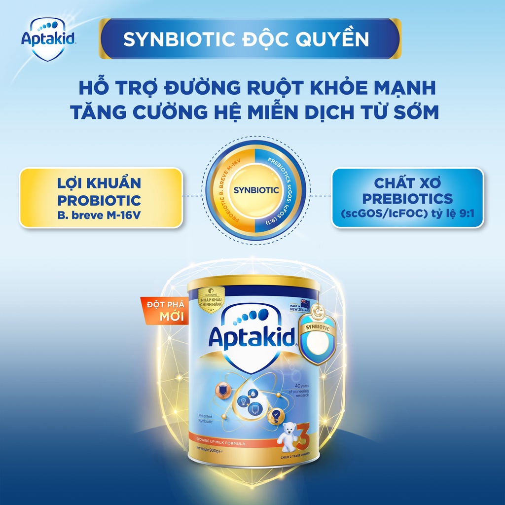 Sữa bột aptakid new zealand hộp thiếc 900g lon cho bé từ 24 tháng - ảnh sản phẩm 2