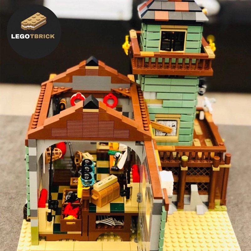 Đồ chơi lắp ráp mô hình thông minh Nhà cá - IDEAS Nhà câu cá vui vẻ Tbrick - nonlego