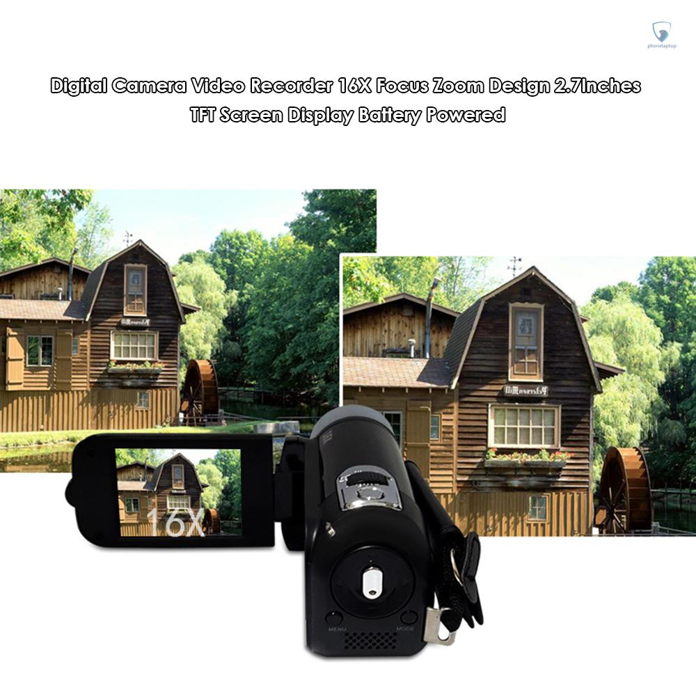 Camera hành trình 16X F-ocus Zoom thiết kế 2.7Inch hỗ trợ thẻ nhớ TFT màn hình S D | BigBuy360 - bigbuy360.vn