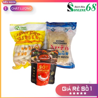 [Tokbokki] COMBO Bánh Gạo Tokbokki Nhân Phô Mai chế biến Chả cá & Sốt
