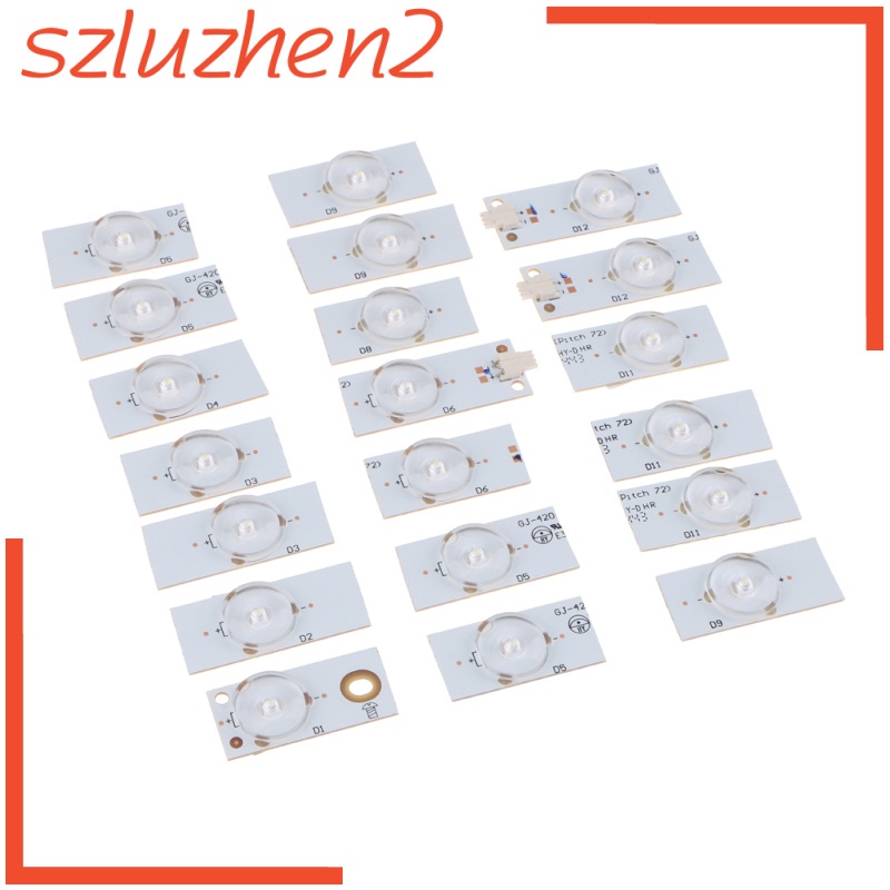 Bộ 20 Bóng Đèn Led 6v Smd Với Thấu Kính Quang Học Cho Tv Led 32-65 Inch | BigBuy360 - bigbuy360.vn