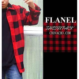 Sơ mi Flanel Cổ Vest Unisex