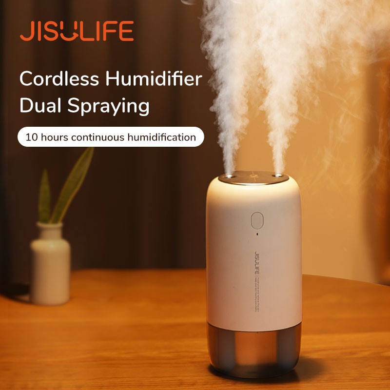 Máy Phun Sương JISULIFE Tạo Độ Ẩm Không Dây 500ml 3600mah Sạc Qua Cổng Usb