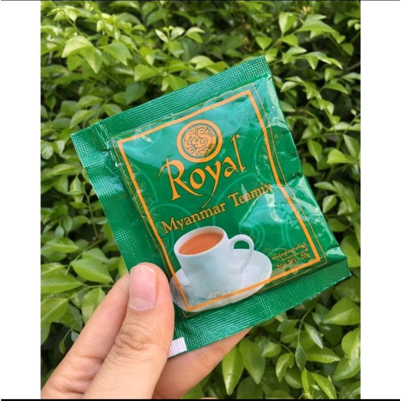 1 gói nhỏ bán lẻ trà sữa Royal Myanmar Teamix/ Trà sữa Royal/ Trà sữa Royal Myanmar/ Trà sữa Royal Tea/ Trà sữa pha gói