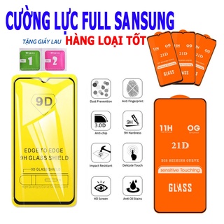 Kính cường lực Samsung 9D/ 21D full màn A02/A03s/A12/A11/A10/A10s/M10/A30/A50/A50s/A31/A51/A71/A22/A32