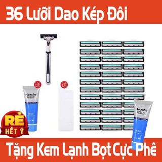 BỘ 3 MÓN CẠO DÂU VỚI 36 LƯỠI DAO CẠO GIÁ SIÊU SỐC...