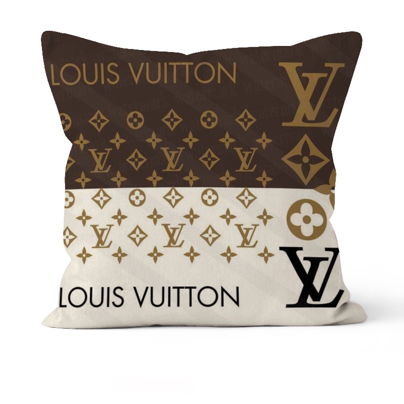 Louis Vuitton  Bao gối vải Cotton lanh in họa tiết LV nhiều màu sang trọng Bắc Âu trang trí nhà cửa/xe hơi/giường ngủ trưa