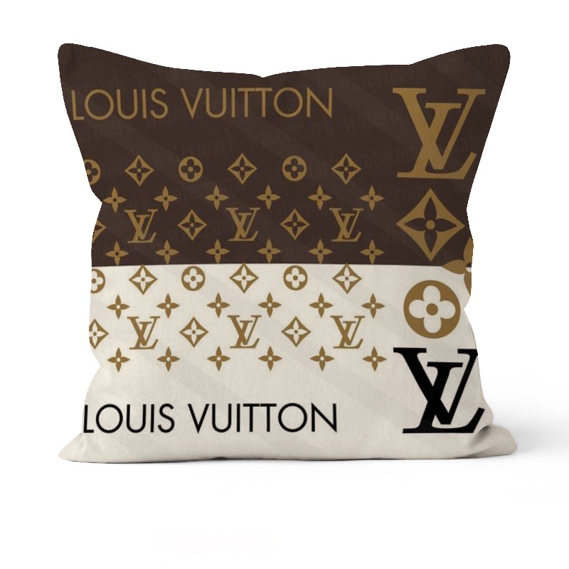 Louis Vuitton [Hàng Có sẵn] Bao gối vải Cotton lanh in họa tiết LV nhiều màu sang trọng Bắc Âu trang trí nhà cửa/xe hơi/giường ngủ trưa | BigBuy360 - bigbuy360.vn