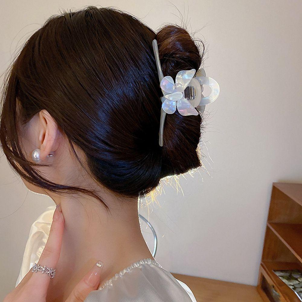 JARRED Kẹp Tóc Cá Mập Họa Tiết Hình Học Rỗng Dễ Thương Cho Nữ