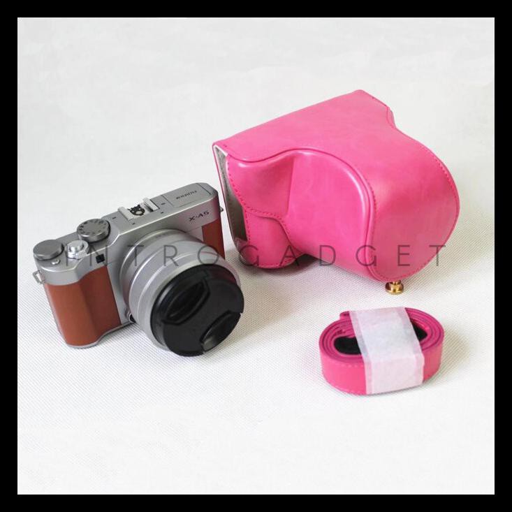 Bao Da Đựng Máy Ảnh Fujifilm Xa5 Cover Xa-5 Xa 5 Fuji - Fuchsia Code 36