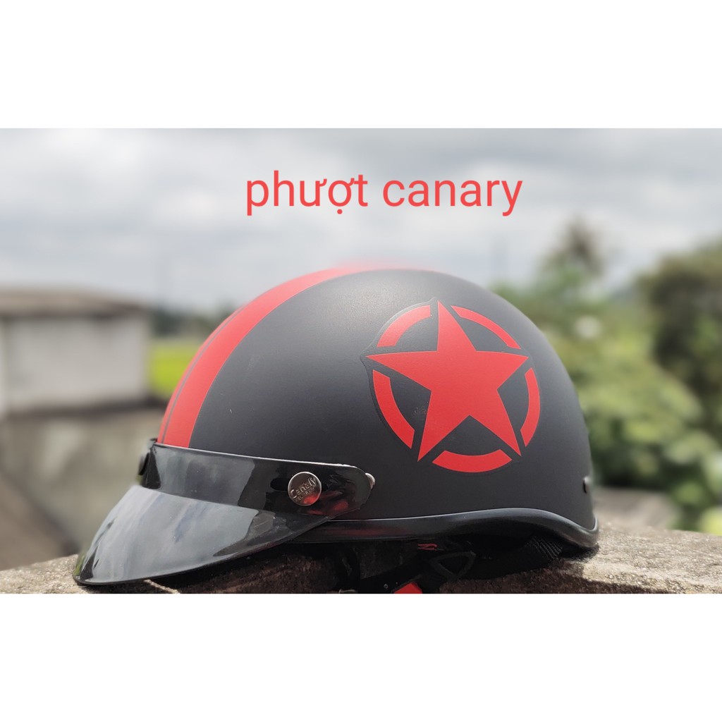 MŨ BẢO HIỂM CHÍNH HÃNG CANARY CHUYÊN PHƯỢT CÓ KÍNH