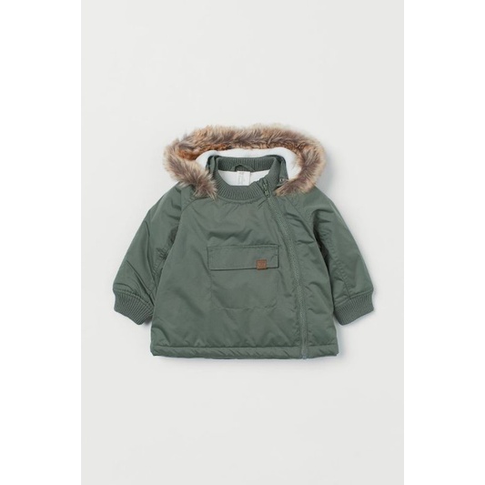 Áo parka lót lông siêu ấm cho bé H.M A.uth size 9/12m đến 3/4y