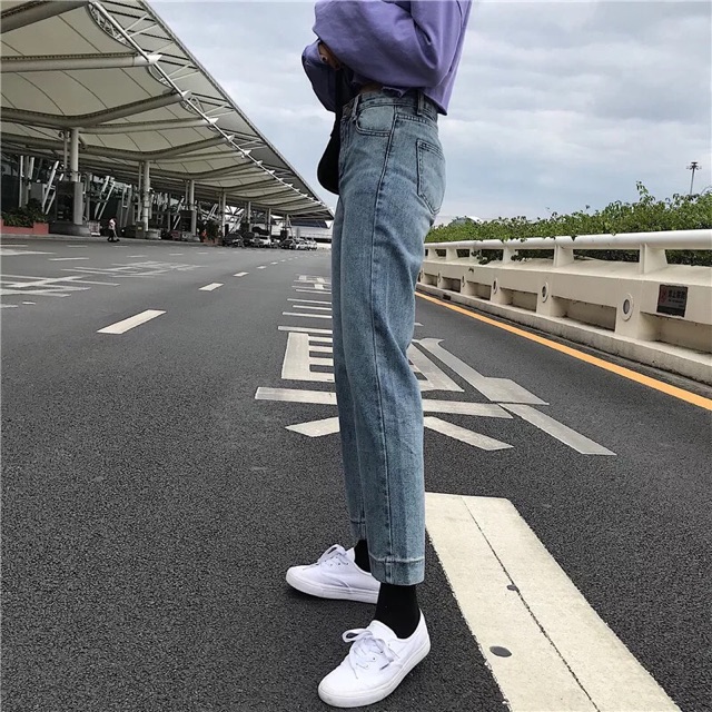 QUẦN JEANS BOYFRIEND DÁNG ĐỨNG MÀU VINTAGE | WebRaoVat - webraovat.net.vn