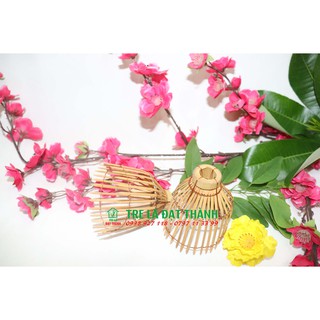 Nơm tre trang trí mini, nơm bắt cá bằng tre