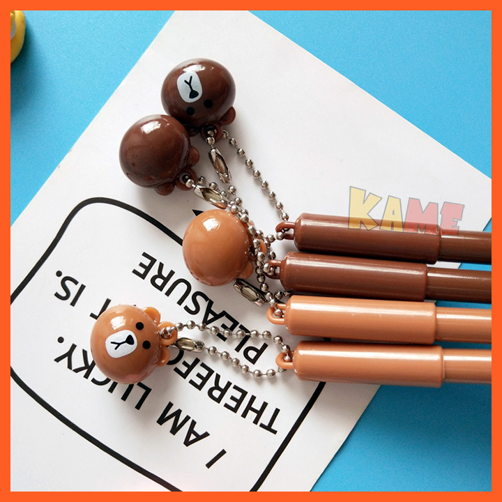 HCM - Bút viết hoạt hình Stitch Totoro mèo Chii vịt Sally có móc treo, gấu Brown Thỏ cà rốt kute