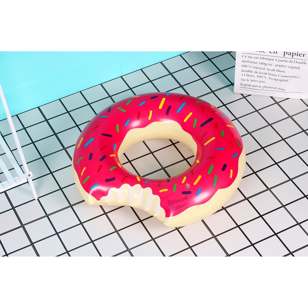Phao bơi trẻ em GALANO size 60 cm cho bé tập bơi an toàn hình bánh vòng Donut dễ thương SS-001301