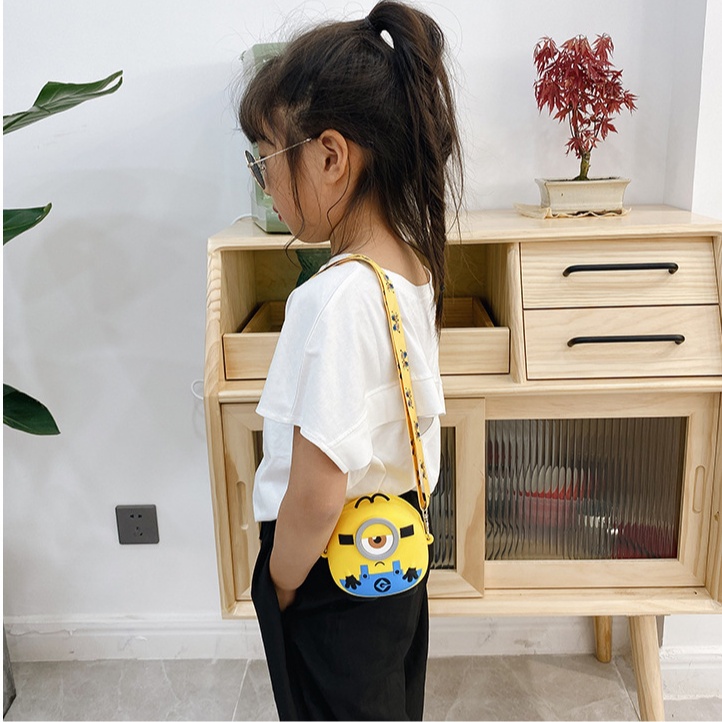 Doledo Túi Đeo Chéo Đựng Tiền Xu Bằng Silicon Họa Tiết Hoạt Hình Mắt To tom jerry Cho Bé Giá Đỡ