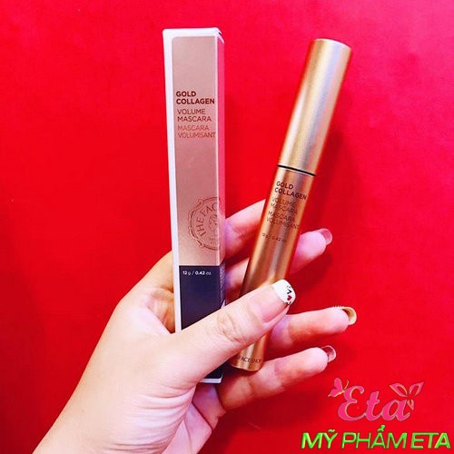 Mascara chuốt mi The Face Shop Gold Collagen Volume TFS Mascara dưỡng mi uốn cong