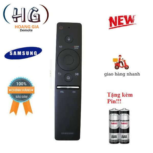 Remote Điều khiển TV Samsung giọng nói dòng KU, KS- Hàng mới chính hãng 100% + Tặng kèm Pin