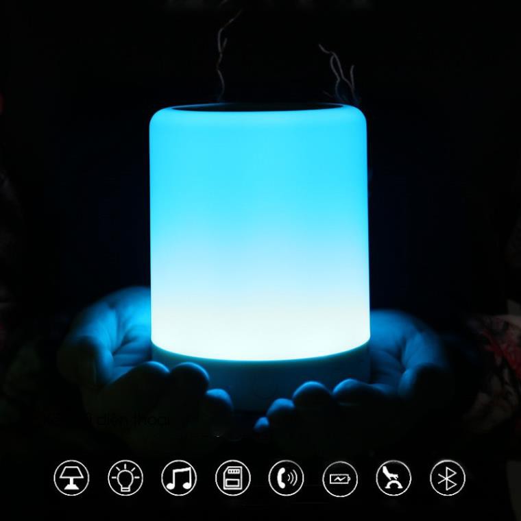 Loa di động cảm ứng tích hợp đèn ngủ, Loa Bluetooth Không Dây 2IN1 kiêm Đèn Ngủ - Đèn LED cảm ứng đổi màu!