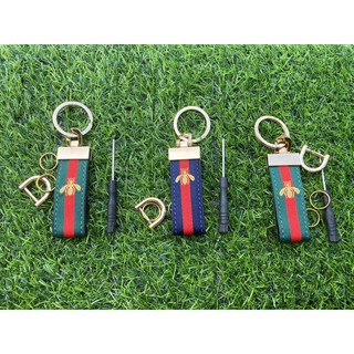 Móc khoá ô tô/ xe máy cao cấp Gucci (có logo khoen)