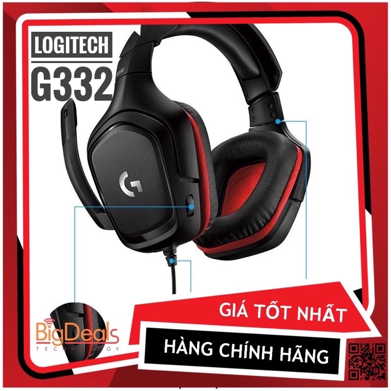 Tai nghe chuyên game Logitech G332 Âm thanh nổi
