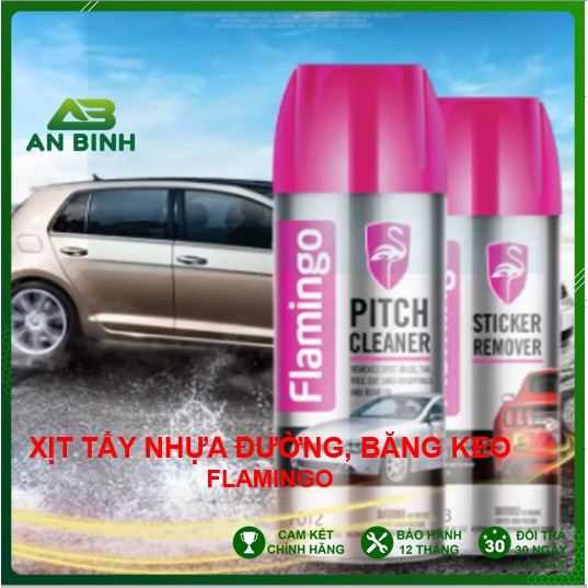 Bình Xịt Tẩy Nhựa Đường, Băng Keo FLAMINGO F012 450ml