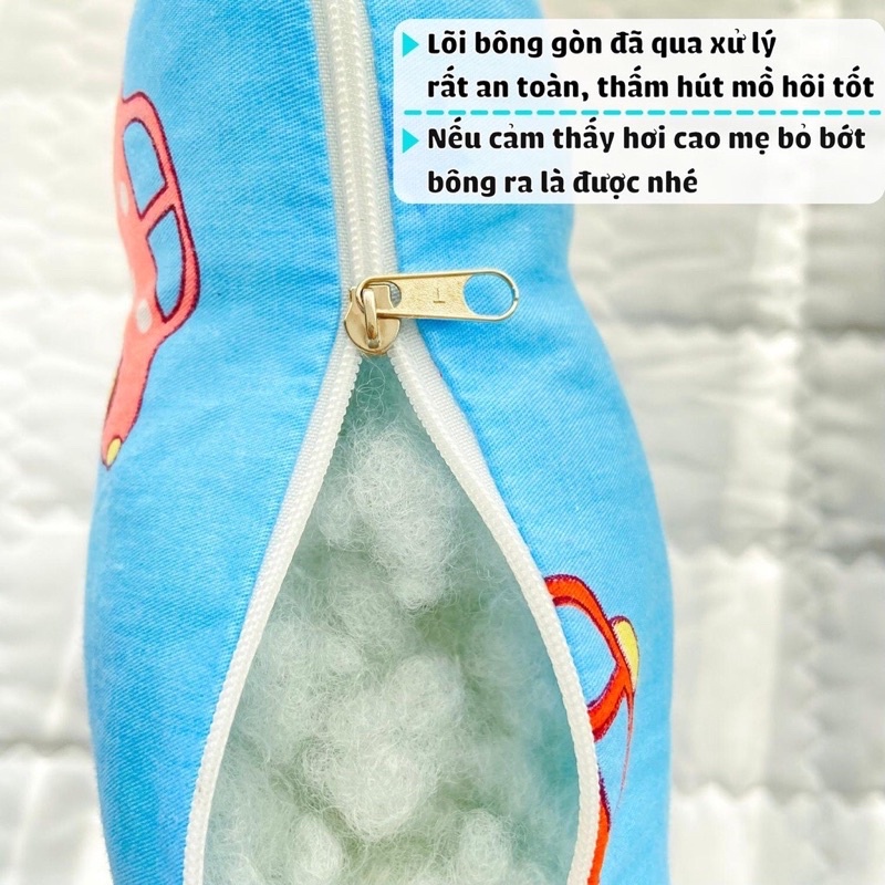 Gối Massage Trẻ Em 100% Tự Nhiên, Thấm Hút Mồ Hôi