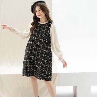 Váy Đầm Dạ dáng suông dày dặn