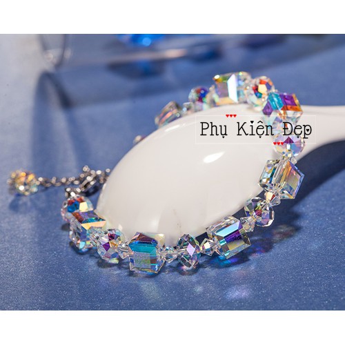 Lắc tay pha lê swaroaski krystal cao cấp lung linh lấp lánh PL-C02