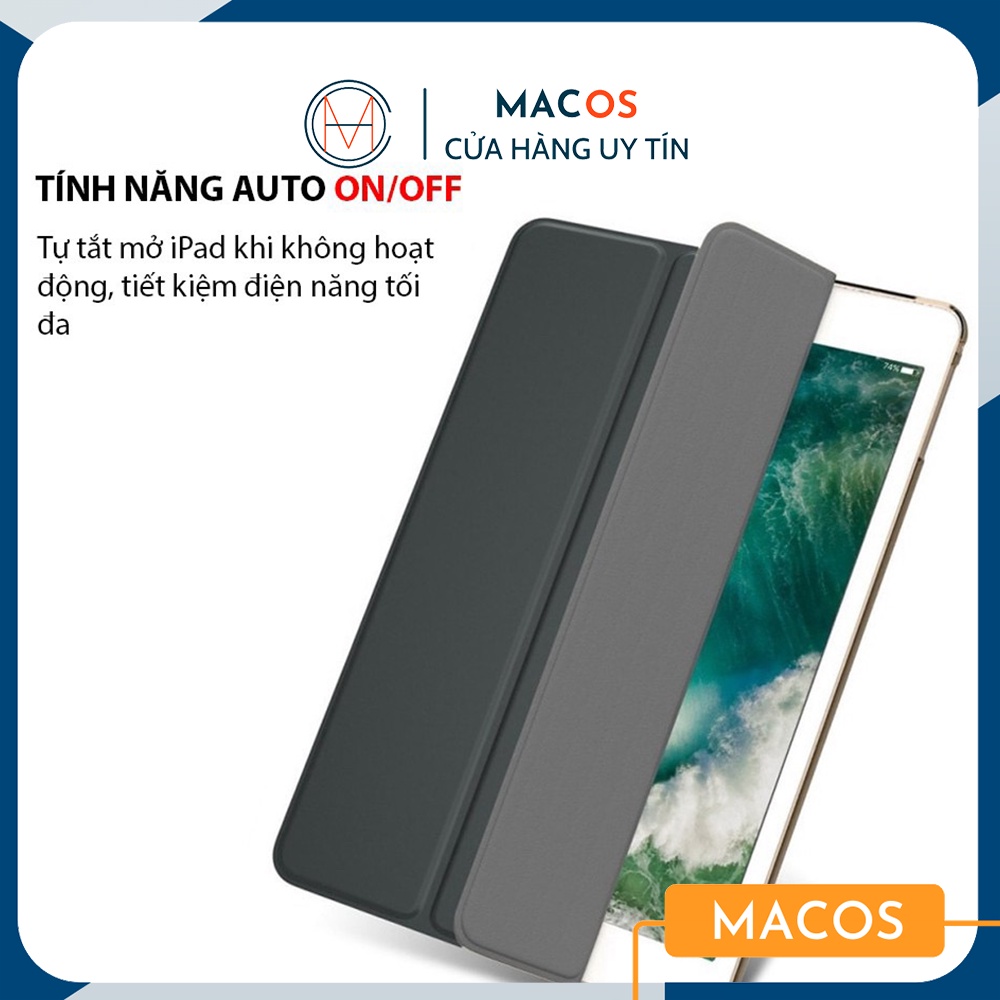 Bao da iPad, Ốp lưng Đen Trong Mờ chắc chắn chất liệu mới - case Mini 1/2/3/4/5 Air 4 9.7 Pro 10.2 10.5 inch (AB08)