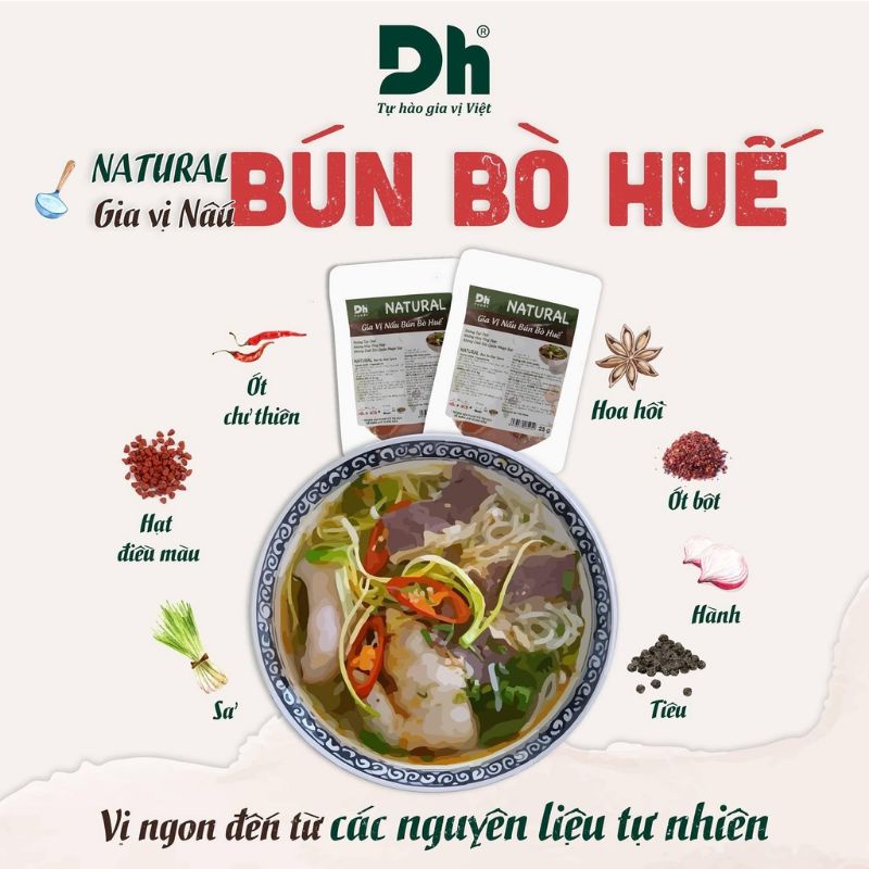 gia vị nấu bún bò huế dhfood