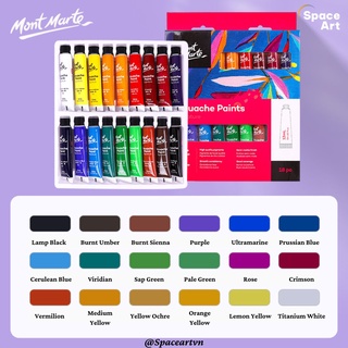 Màu Gouache Paints Set 12ml Mont Marte
