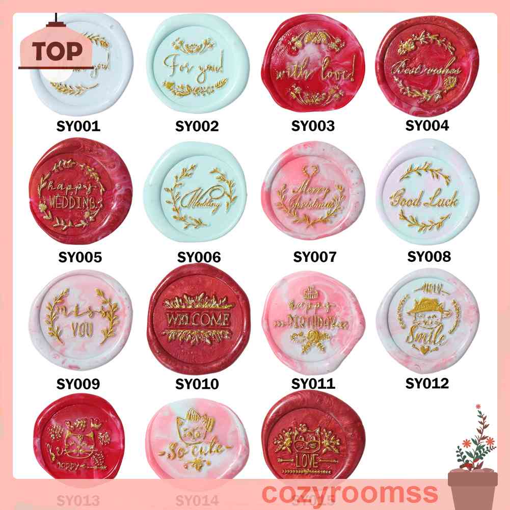 Con Dấu Sáp Niêm Phong Bì Thư Phong Cách Cổ Điển