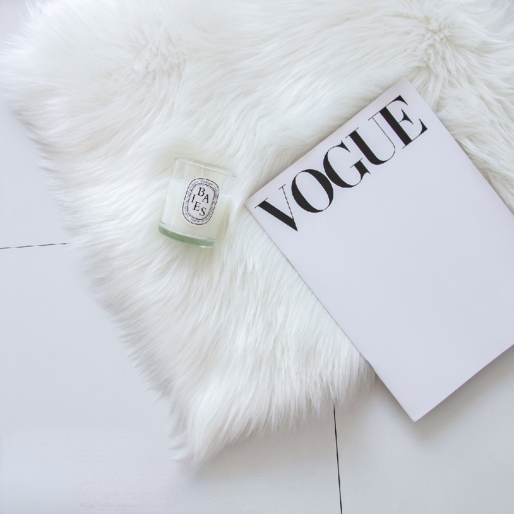 Thảm lông chụp ảnh nhiều màu trang trí spa