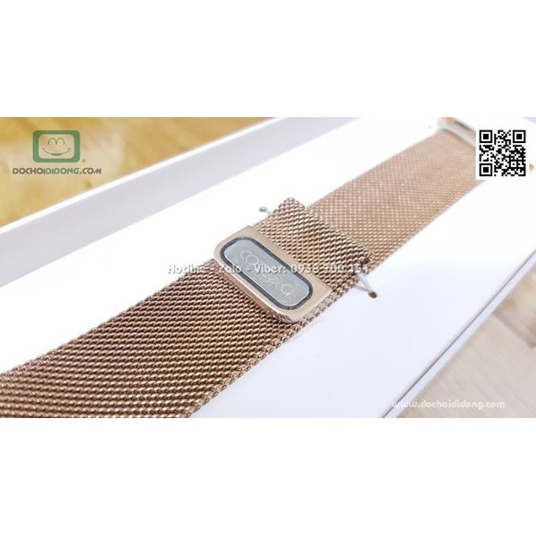 [Mã SKAMCLU9 giảm 10% đơn 100K] Dây Đồng Hồ Apple Watch Coteetci 38mm 40mm Bằng Thép Từ Tính