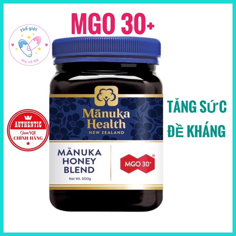 Mật ong Manuka - Honey Manuka Health MGO 30+ New Zealand Hộp 500g